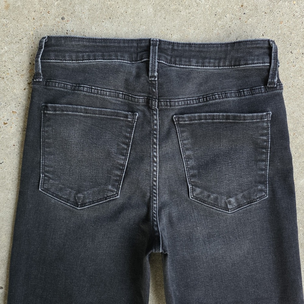 EverEVE Cuffed Jeans Size 27 Black The Ever Straight High-Waisted Retro Boho - Picture 7 of 8